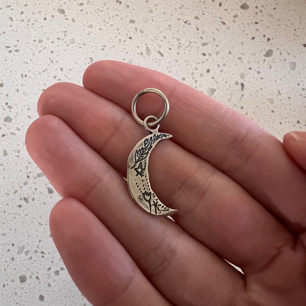 Jes MaHarry Silver Moon Necklace